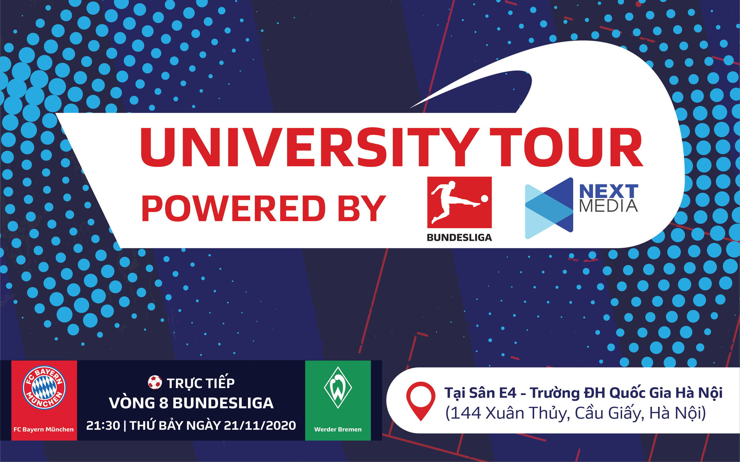 Đại học Kinh tế - ĐHQG Hà Nội: Điểm dừng chân đầu tiên của sự kiện Bundesliga University Tour