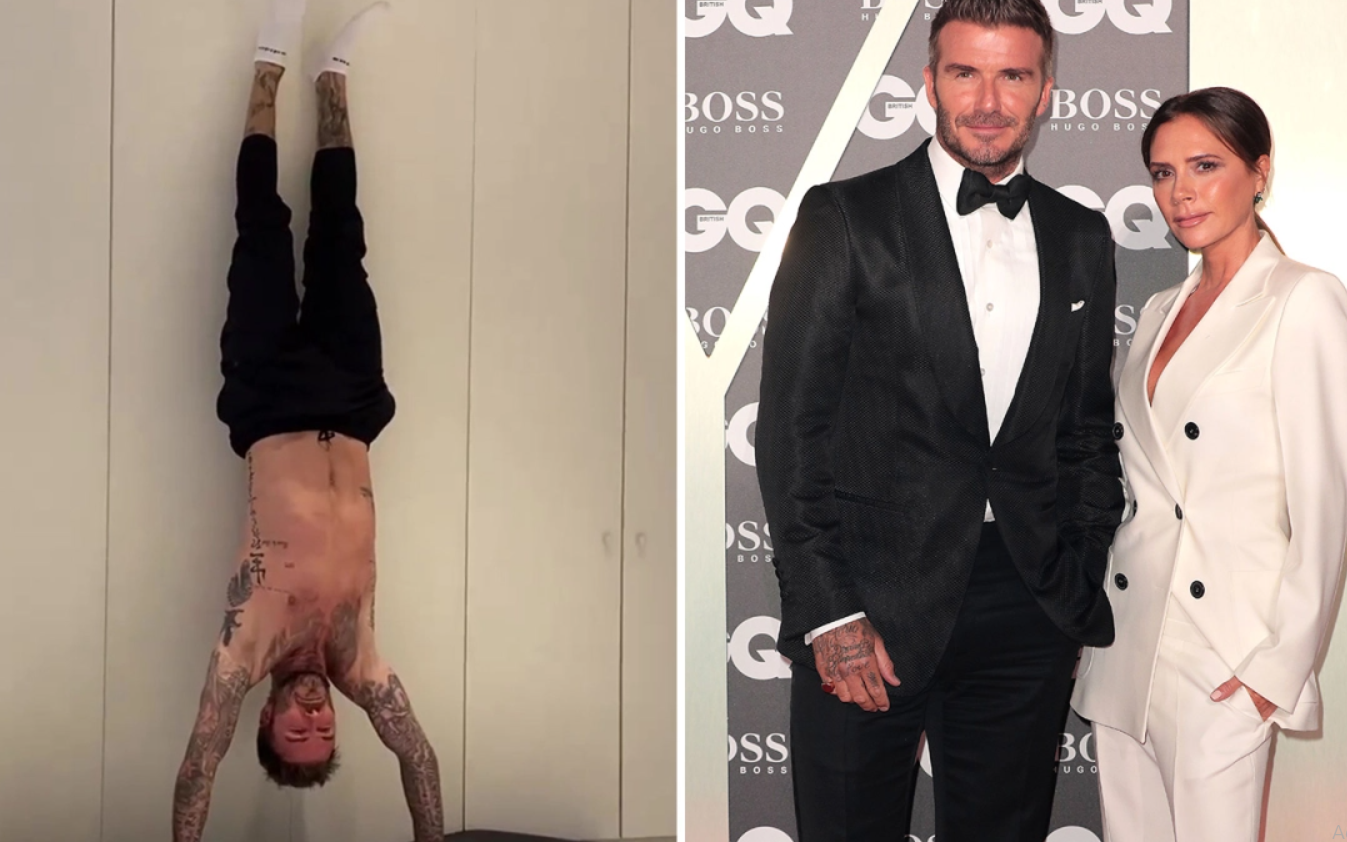 David Beckham vẫn giữ được body cực chuẩn dù đã bước qua tuổi 45, cởi áo tập luyện sương sương mà khiến bà xã Victoria không kiềm chế nổi