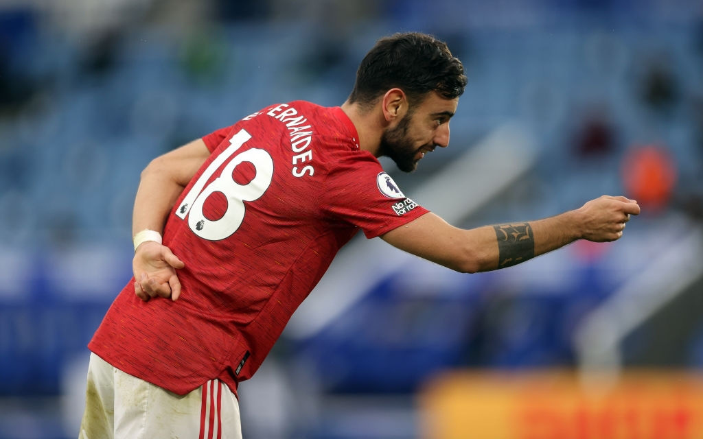 Bruno Fernandes cao điểm nhất MU trong trận hòa đáng tiếc trước Leicester