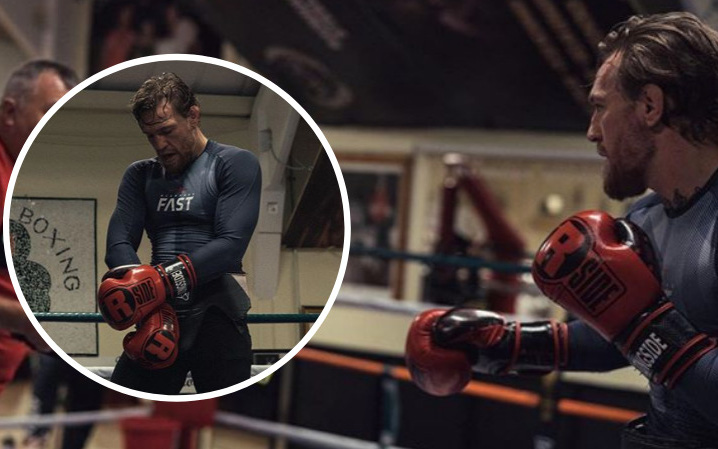 Vừa tuyên bố giải nghệ được chưa lâu, McGregor đã xuất hiện trong phòng tập, luyện boxing cả ngày