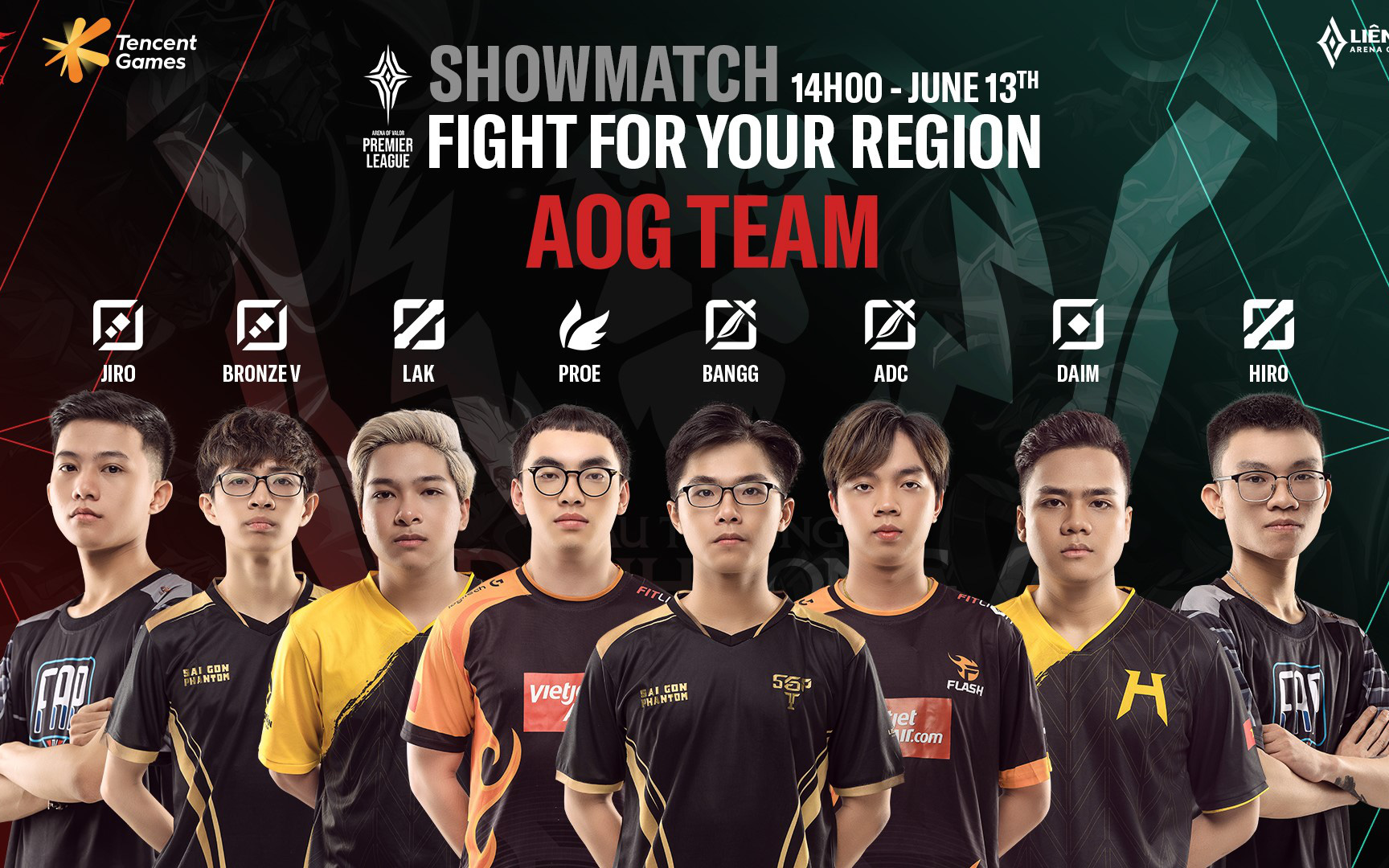 Công bố danh sách các tuyển thủ Việt Nam dự showmatch Fight For Your Region: Khó hiểu cách sắp xếp tuyển thủ