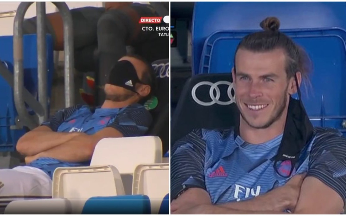 Lấy khẩu trang bịt mắt giả vở ngủ giữa lúc đội nhà thi đấu, siêu sao Gareth Bale phải chịu cơn mưa gạch đá