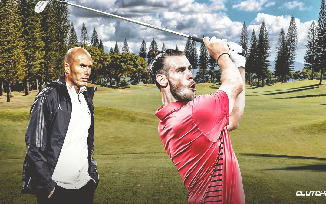 "Bao tải tiền" Gareth Bale thảnh thơi đánh golf ngay trước khi Real Madrid muối mặt rời Champions League