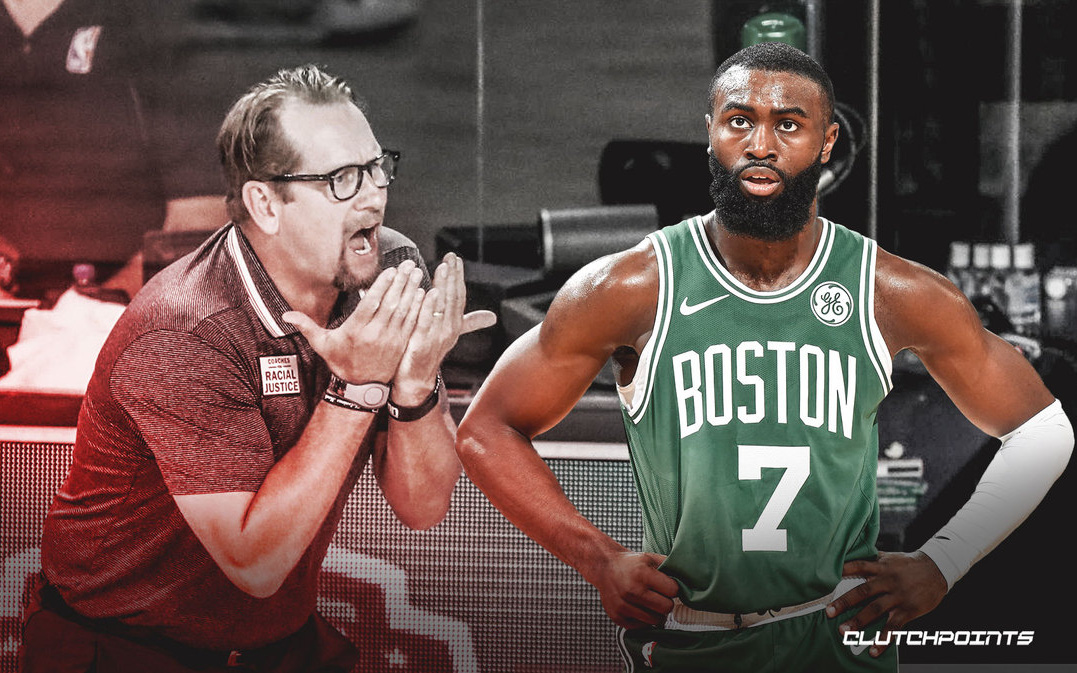 Jaylen Brown lên tiếng chỉ trích HLV Nick Nurse sau tình huống "bẫy" Jayson Tatum ở hiệp phụ thứ 2