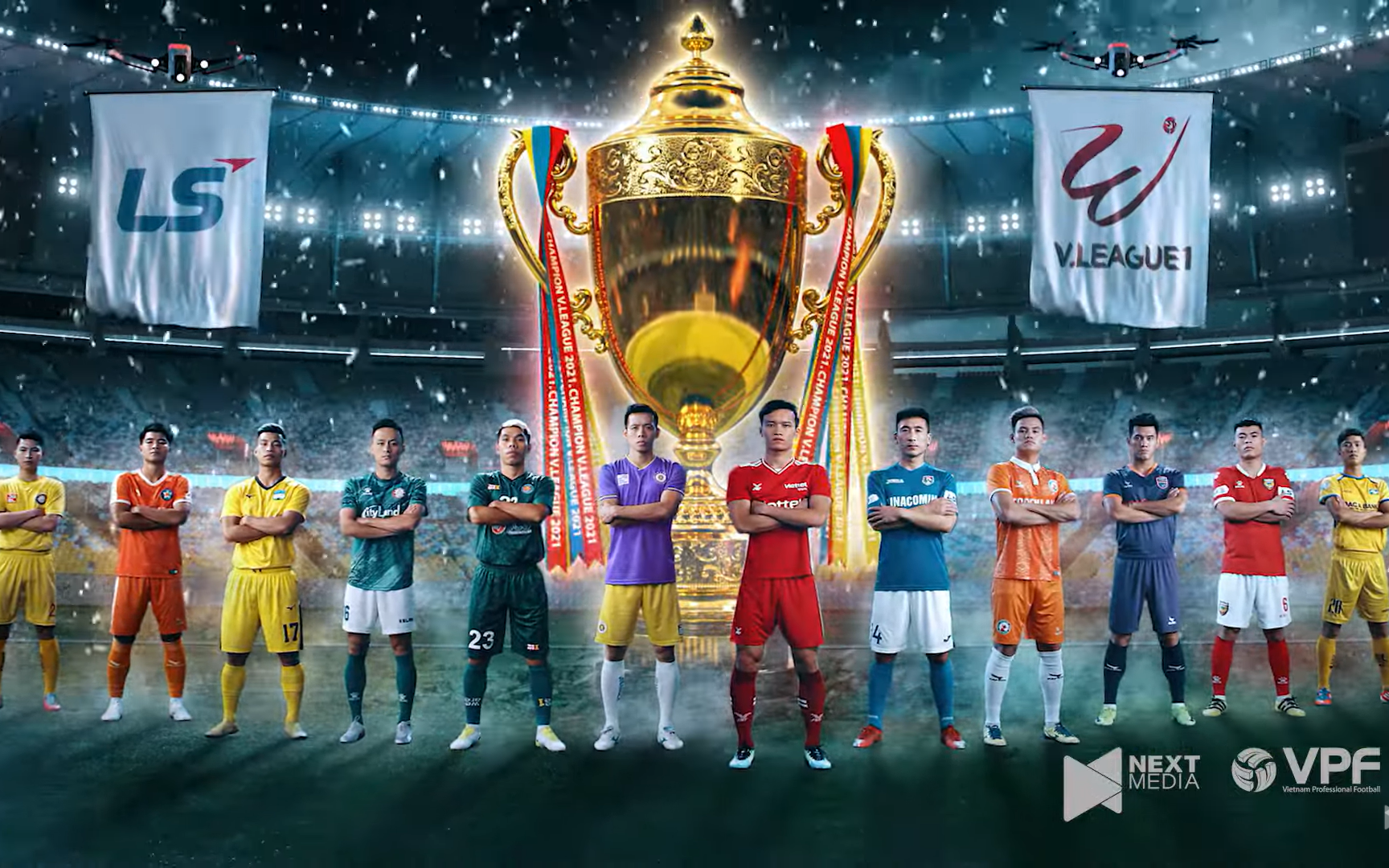 Trailer V.League 2021 gây ấn tượng với người hâm mộ