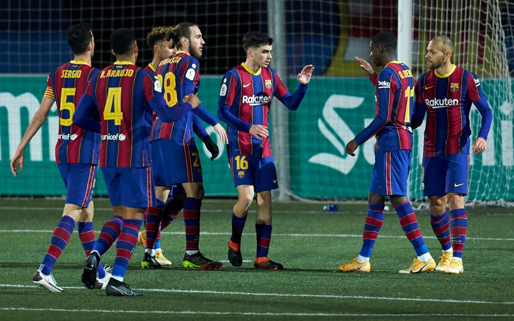 Barca thắng nhọc "ngựa ô" ở cúp Nhà vua Tây Ban Nha