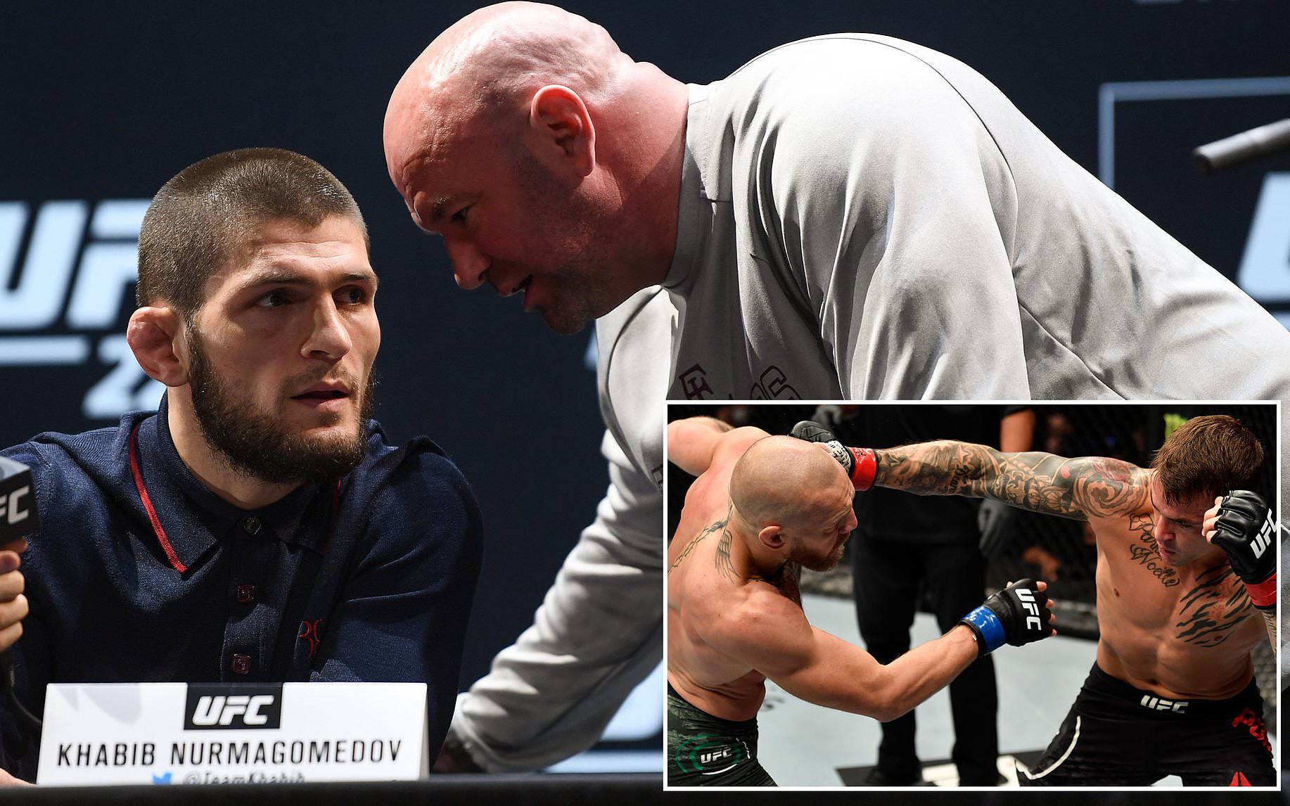 Dana White tiết lộ Khabib không ấn tượng khi xem trận Poirier vs McGregor, xác nhận nhà vô địch "về cơ bản đã giải nghệ"