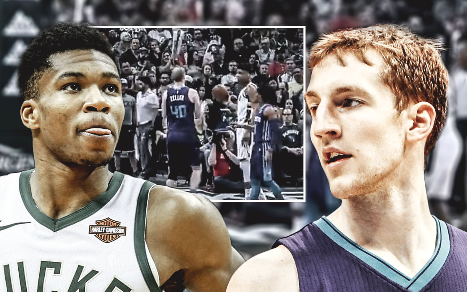 Giannis Antetokounmpo tiếp tục làm nền cho siêu phẩm úp rổ của Cody Zeller