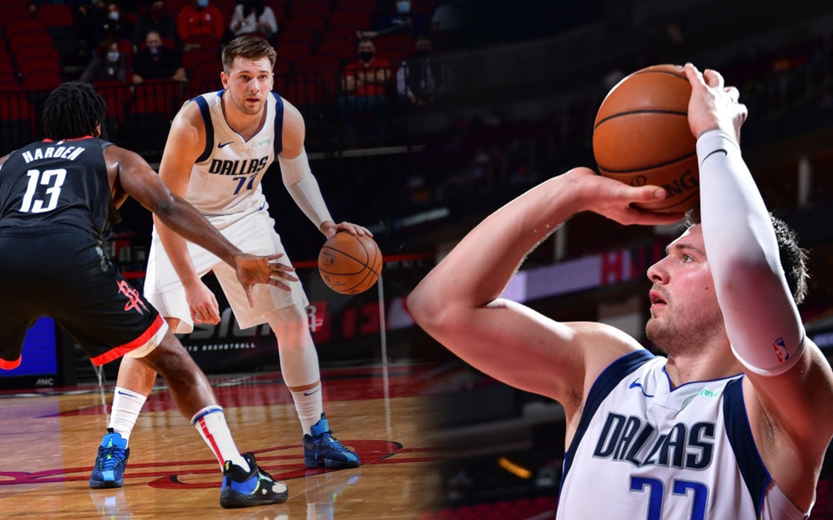 Dallas Mavericks thắng dễ Houston Rockets trong ngày Luka Doncic có triple-double đầu tiên mùa giải 2020/21