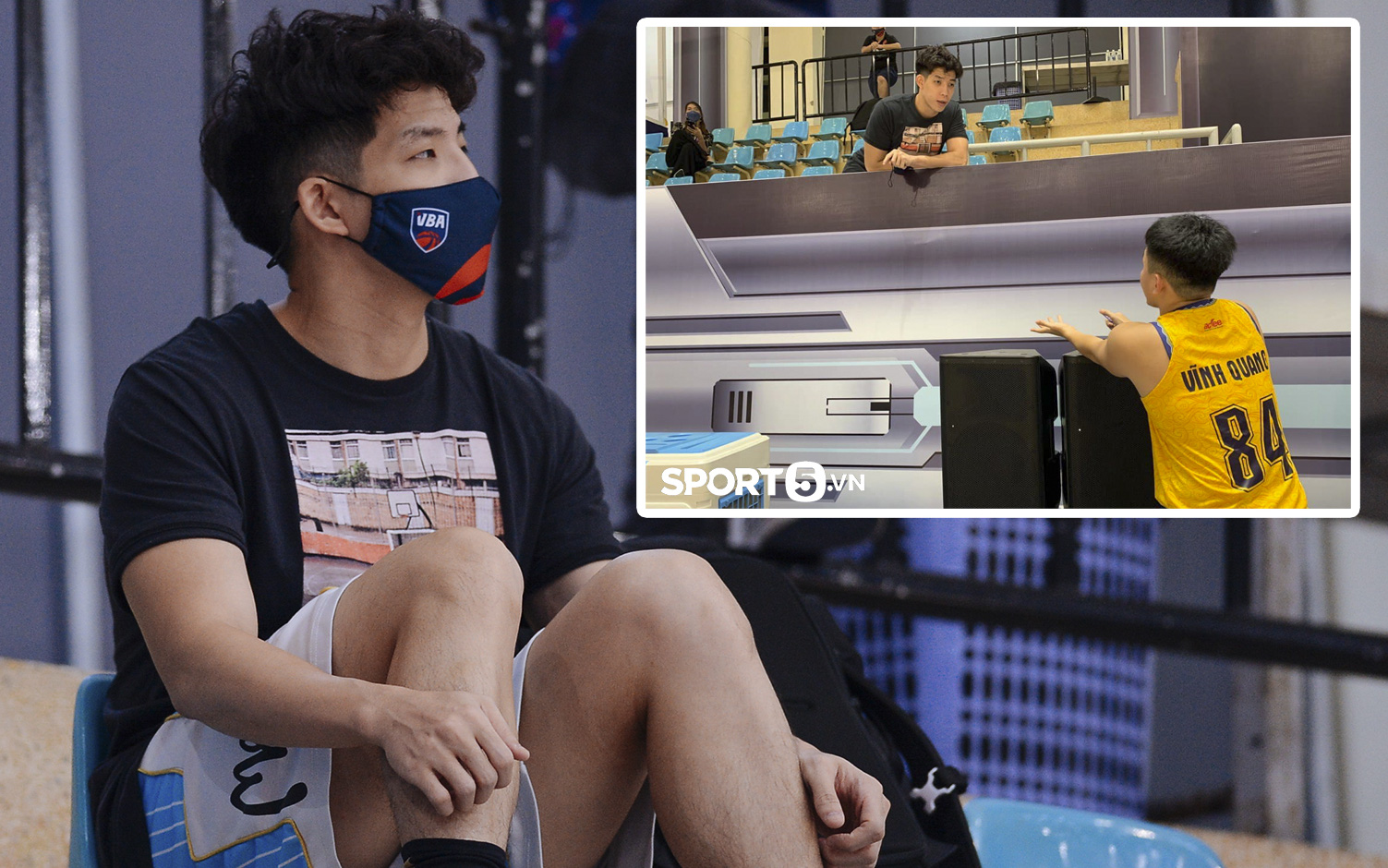 Hồi phục nhanh sau chấn thương, Thành Đạt ra sân động viên đồng đội trong ngày đụng độ Ho Chi Minh City Wings