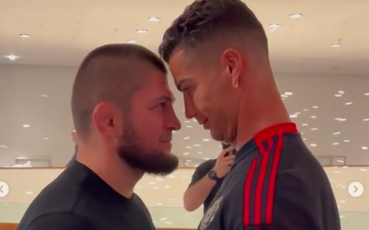 Ronaldo chạm mặt cực &quot;căng&quot; với Khabib, đòi vật ngã võ sĩ huyền thoại UFC