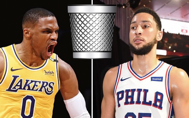 Nhìn hình đoán cầu thủ NBA, cả MXH tranh cãi Ben Simmons hay Russell Westbrook là ... "sọt rác"