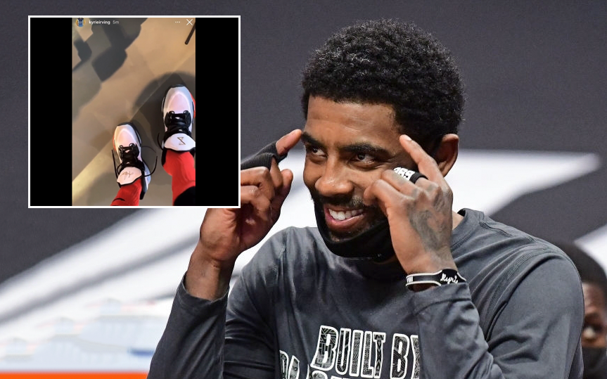 Kyrie Irving diện giày thửa trên Instagram, dân tình đồn đoán về sự trở lại của sao Brooklyn Nets