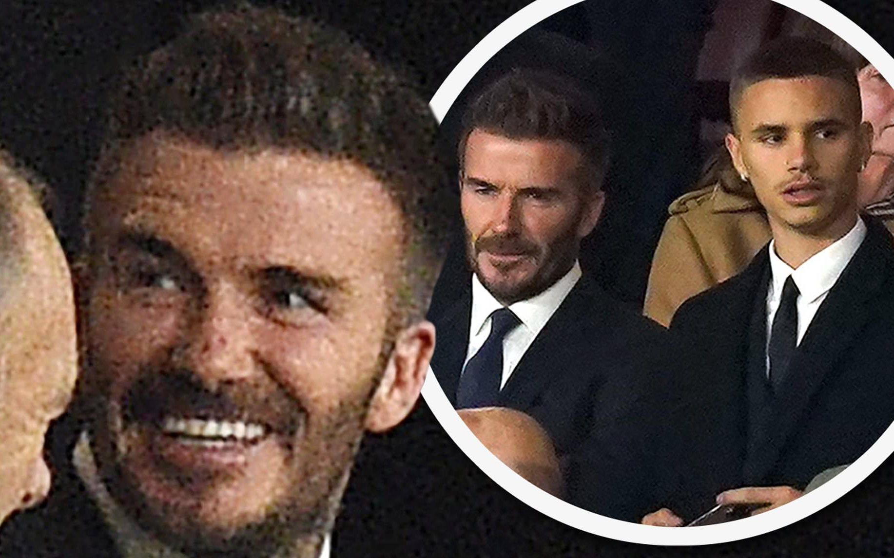 David Beckham &quot;áp đảo&quot; cậu hai Romero về khoản nhan sắc khi tới sân xem Man United thi đấu