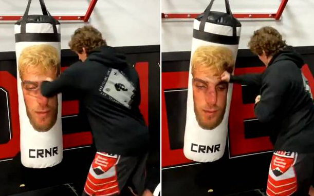 Chuẩn bị hẳn bao cát đặc biệt để "cà khịa" Jake Paul, Ben Askren sau cùng lại trở thành tâm điểm vì kỹ năng boxing "kỳ dị"