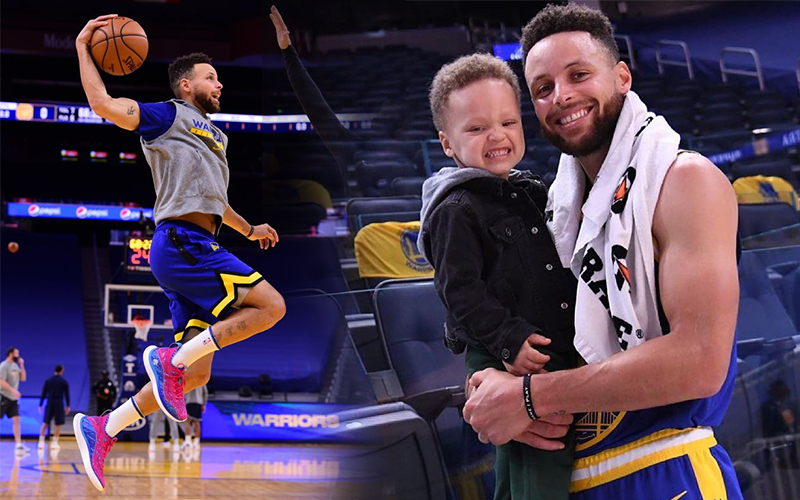 Stephen Curry ăn mừng chiến thắng bằng món quà sinh nhật bất ngờ cùng khoảnh khắc ngọt ngào bên con trai