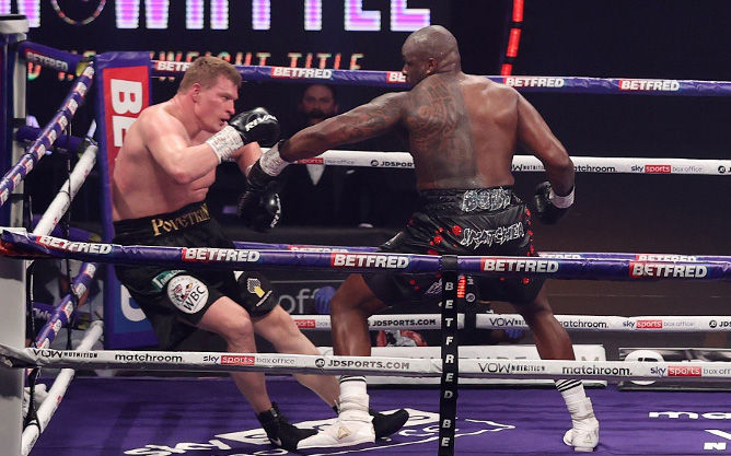 Dillian Whyte phục thù thành công Alexander Povetkin, đòi lại chiếc đai WBC hạng nặng danh giá