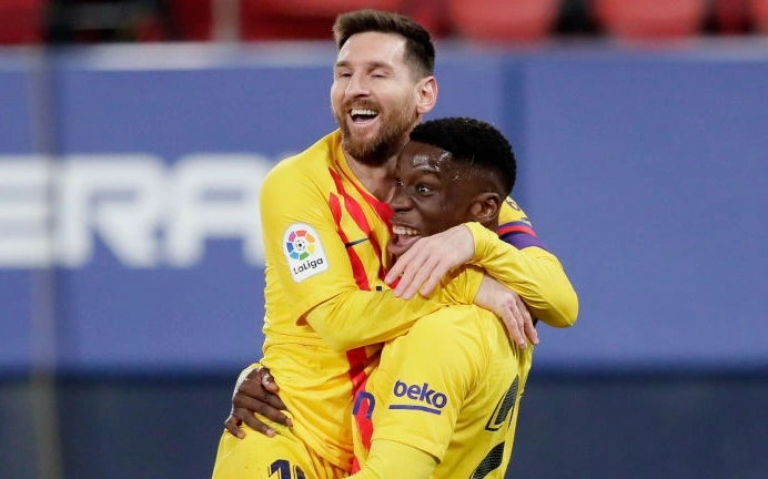 Messi tỏa sáng, Barca áp sát ngôi đầu La Liga