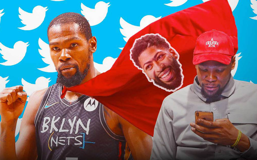 Bảo vệ Anthony Davis, Kevin Durant tiếp tục "trổ tài múa phím" trên MXH