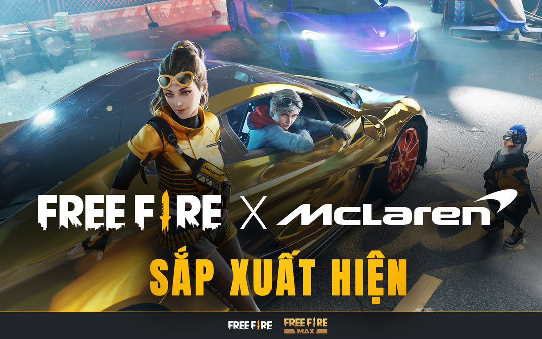 Free Fire cùng McLaren Racing hợp tác ra mắt xe McLaren P1 và vật phẩm độc quyền MCLFF phiên bản game