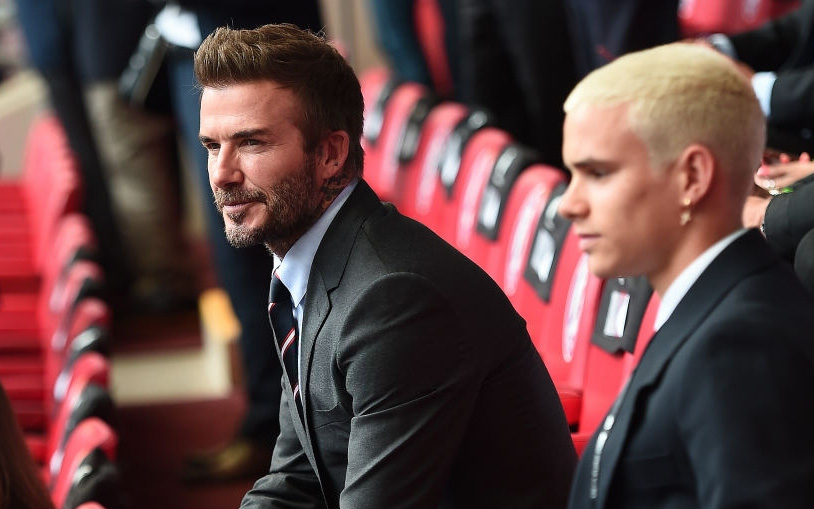 David Beckham dự khán trong ngày Anh đánh bại Đức với tỷ số 2-0