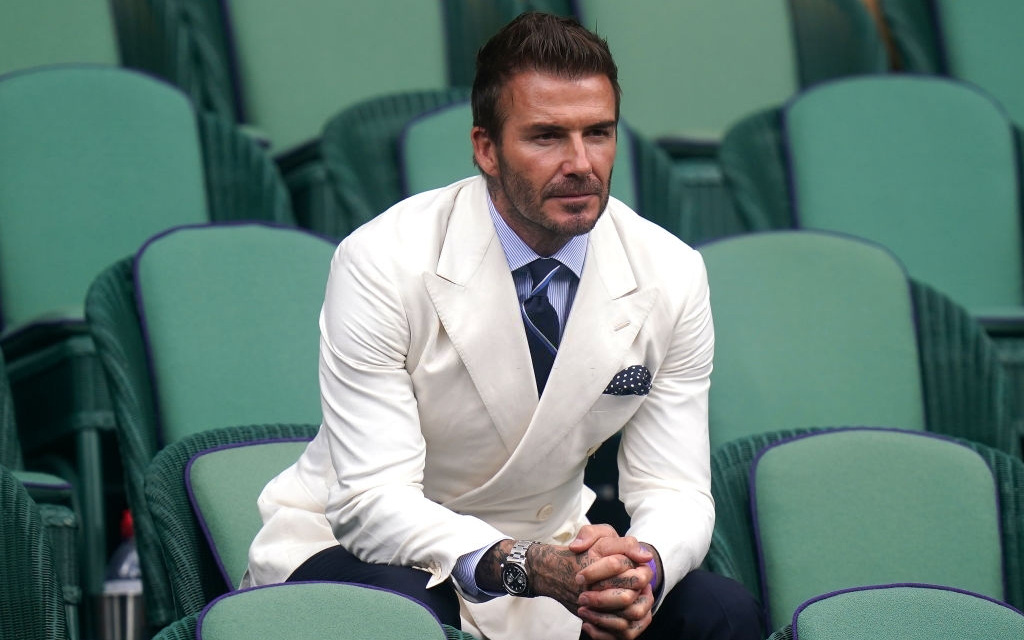 David Beckham bảnh bao đến dự khán Wimbledon 2021