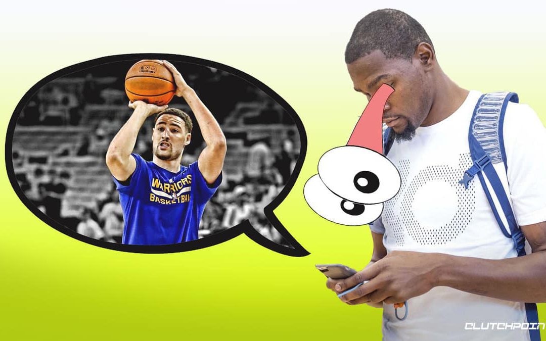 Kevin Durant phấn khích trước buổi tập ném ấn tượng của Klay Thompson