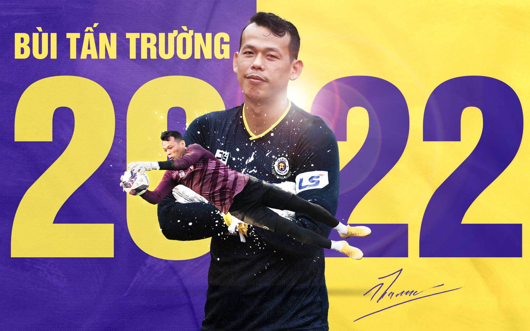 Tấn Trường gia hạn với Hà Nội FC, đội bóng đã hồi sinh sự nghiệp