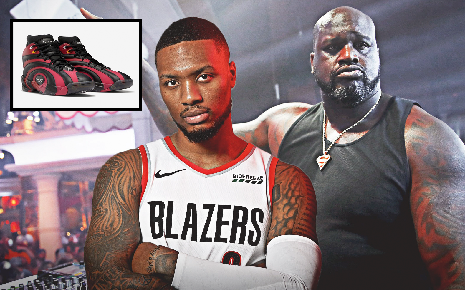 Shaquille O'Neal cùng Damian Lillard tung mẫu giày cực chất mang tên "Shaquonis" 