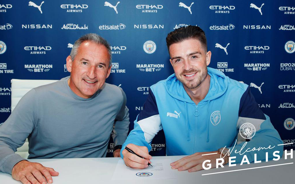 CHÍNH THỨC: Grealish gia nhập Manchester City