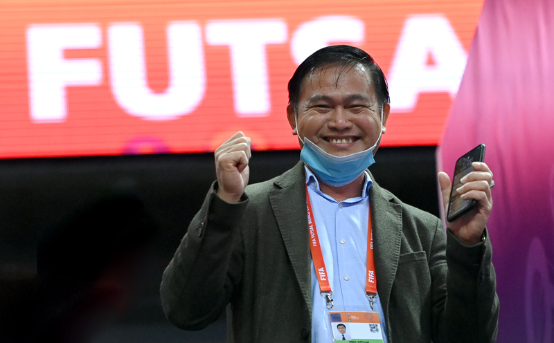 Trưởng đoàn Trần Anh Tú: "Futsal Việt Nam ngay từ đầu đã đặt mục tiêu thắng Nga, không có ý định thua"