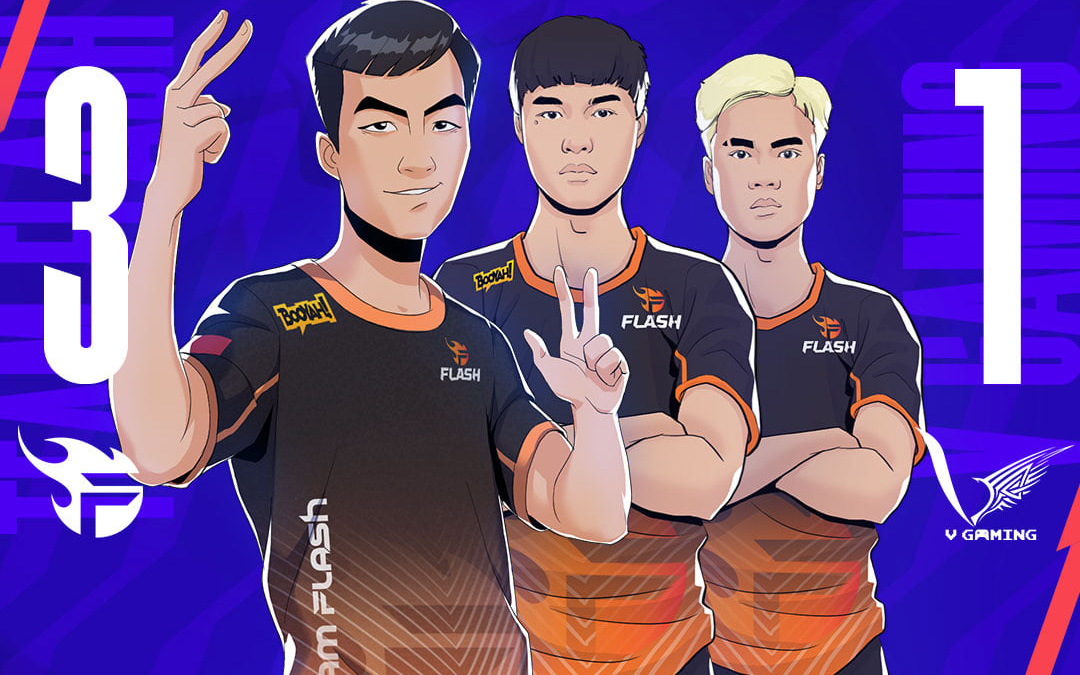 Team Flash hạ V Gaming: Khác biệt tới từ kinh nghiệm và bản lĩnh thi đấu