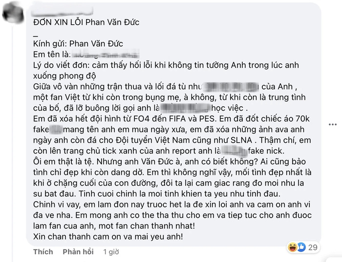 Fan Việt Nam xin lỗi Phan Văn Đức sau khi chứng kiến siêu phẩm trong chiến thắng trước Trung Quốc - Ảnh 3.