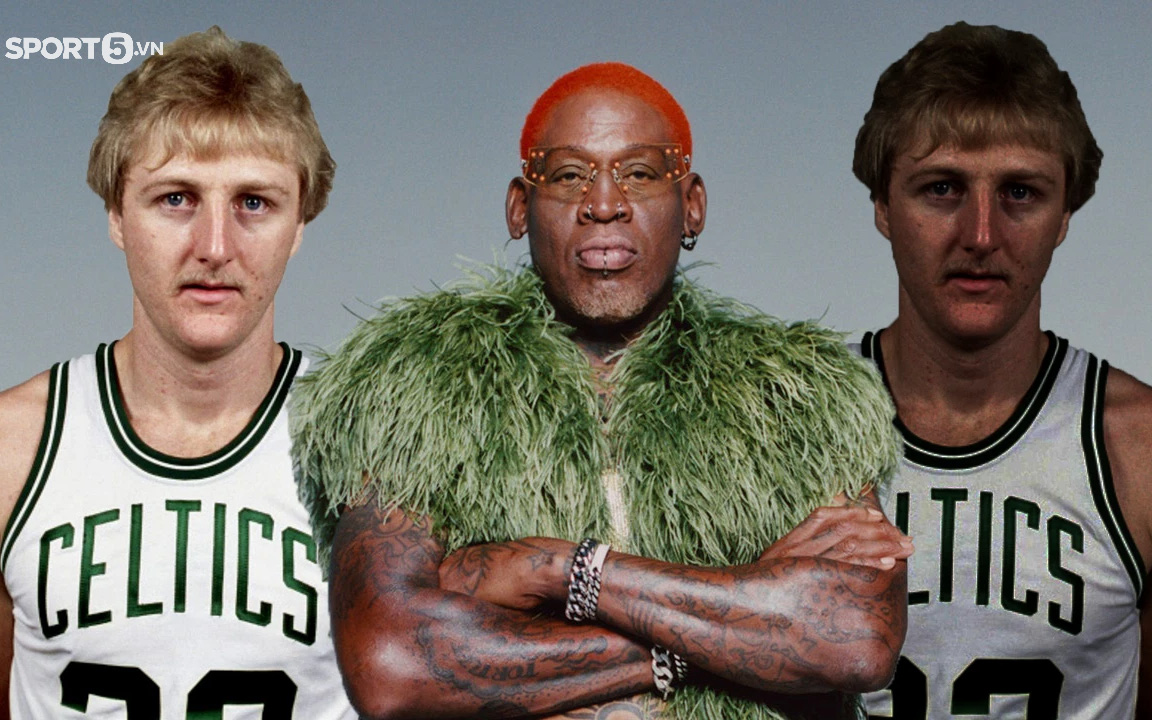 Dennis Rodman ân hận về sai lầm tuổi trẻ khi phân biệt màu da của Larry Bird