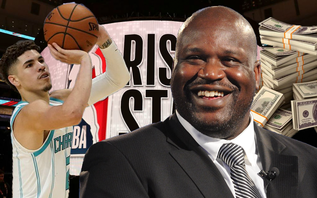 Shaquille O'Neal thách thức LaMelo Ball ở Rising Star, đặt cược gần 2,3 tỷ đồng cho cú ném từ logo