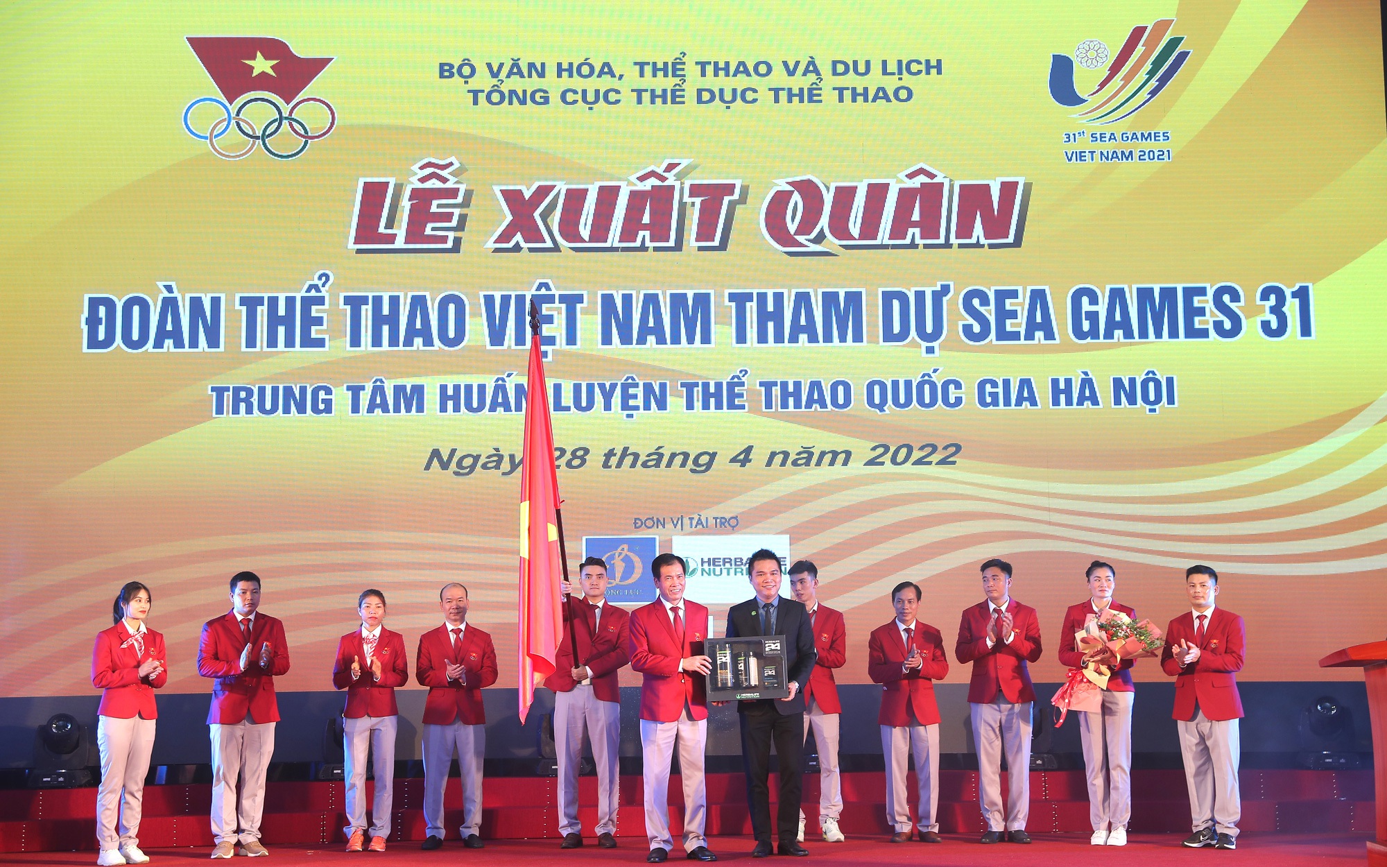 Nhà tài trợ đồng hành tổ chức Lễ Xuất Quân cho Đoàn Thể Thao Việt Nam tham dự SEA Games 31