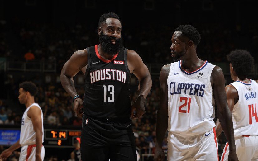 NBA 19-20 Preseason: Thiếu vắng Kawhi Leonard, Los Angeles Clippers bất lực nhìn James Harden tung hoành