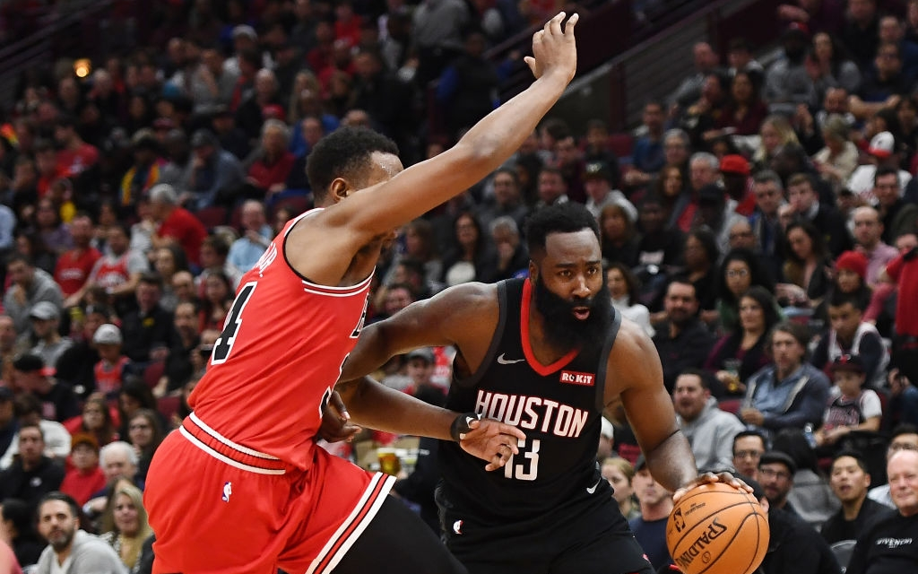 NBA 19-20: James Harden tỏa sáng với 42 điểm giúp Houston Rockets "nhấn chìm" Chicago Bulls