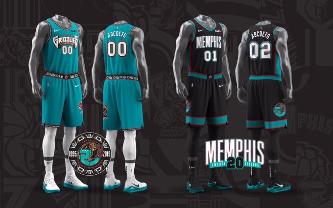 Memphis Grizzlies tri ân nguồn cuội bằng mẫu áo "Vancouver Classic" của những năm 90