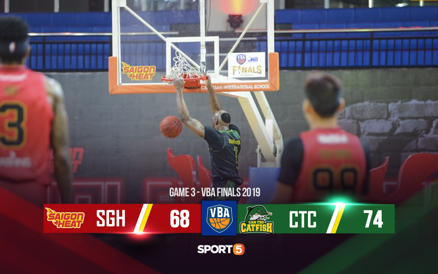 Cantho Catfish xuất sắc vượt qua Saigon Heat ở game 3 VBA Finals 2019 bất chấp Đinh Thanh Tâm bị chấn thương