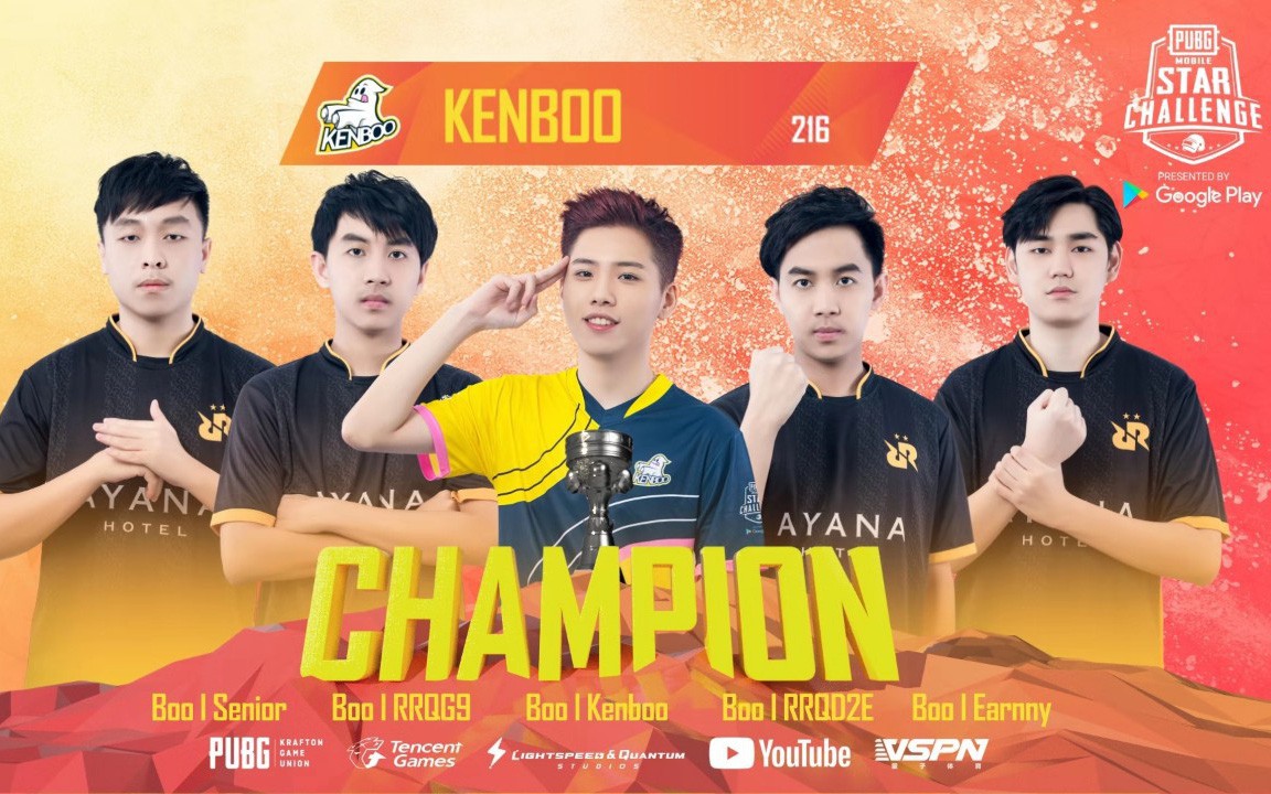 PUBG Mobile: RRQ Athena cùng streamer Ken Boo bảo vệ thành công chức vô địch PUBG Mobile Star Challenge 2019 