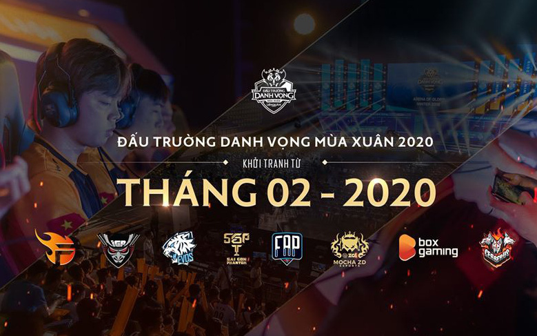 7 đội đã sẵn sàng cho ĐTDV mùa Xuân 2020, chỉ còn Mocha ZD Esports chưa công bố đội hình