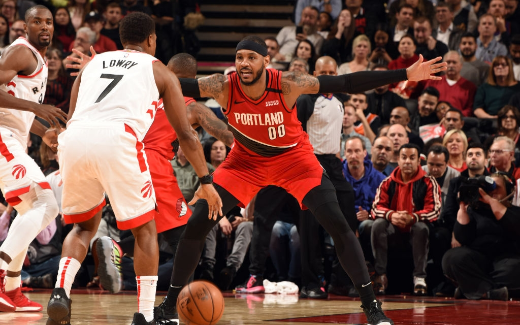 Carmelo Anthony "hồi xuân" mạnh mẽ, giúp Portland Trail Blazers quật ngã Toronto Raptors ngay tại Canada lạnh giá