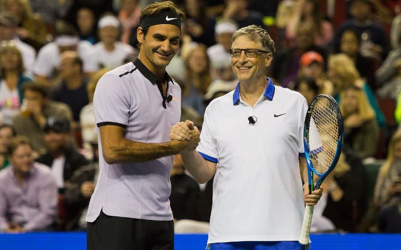 Federer chuẩn bị "song tấu hợp bích" với tỷ phú Bill Gates để đối đầu Nadal
