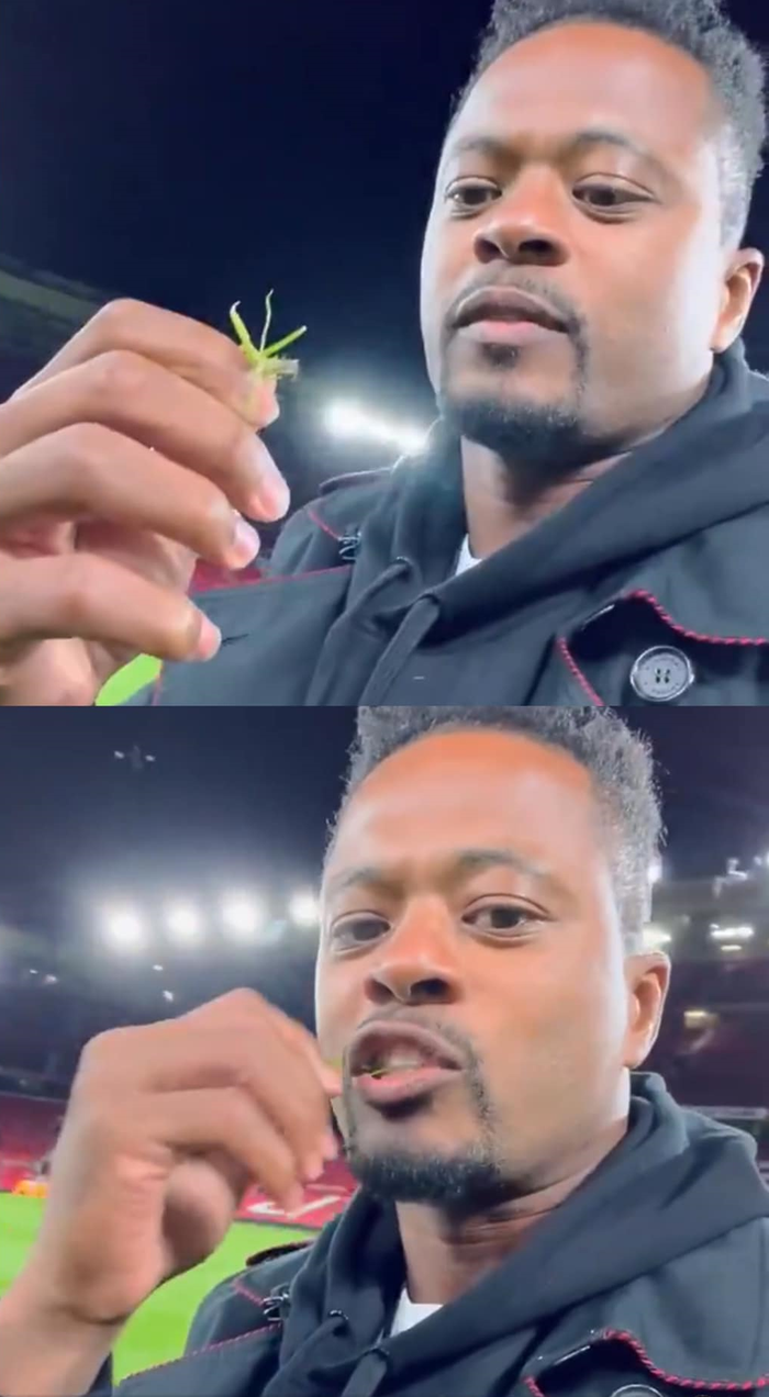 Patrice Evra ăn cỏ sân vận động Old Trafford - Ảnh 2.