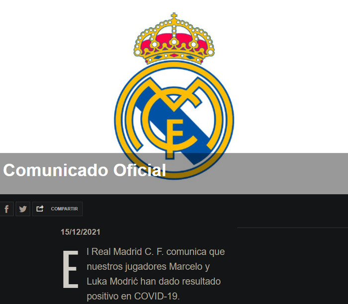 Real Madrid thành ổ dịch, Marcelo và Modric dương tính với SARS-CoV-2 - Ảnh 2.