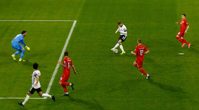 Đức thua sốc "tí hon" Bắc Macedonia trong trận đấu cuối của HLV Joachim Low ở vòng loại World Cup 2022 - Ảnh 9.