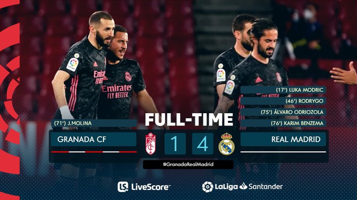 Đè bẹp Granada, Real Madrid phả hơi nóng vào cuộc đua vô địch La Liga - Ảnh 1.