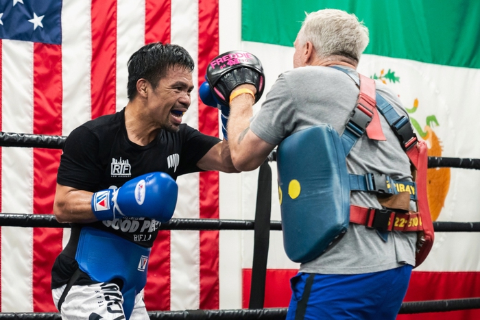 Manny Pacquiao tập luyện tích cực, sẵn sàng cho trận đấu có thể là cuối cùng trong sự nghiệp - Ảnh 6.