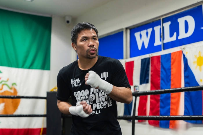 Manny Pacquiao tập luyện tích cực, sẵn sàng cho trận đấu có thể là cuối cùng trong sự nghiệp - Ảnh 1.